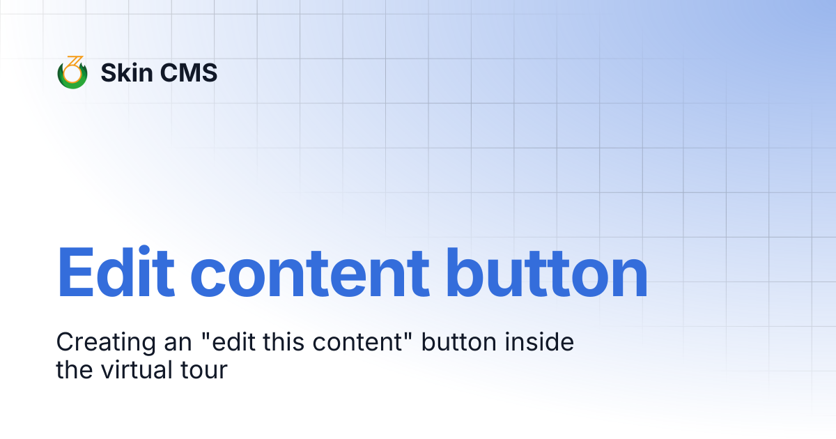 Edit content button | Skin CMS old documentation | Skin CMS